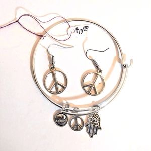 Womens Tranquility Earring and Bracelet Set